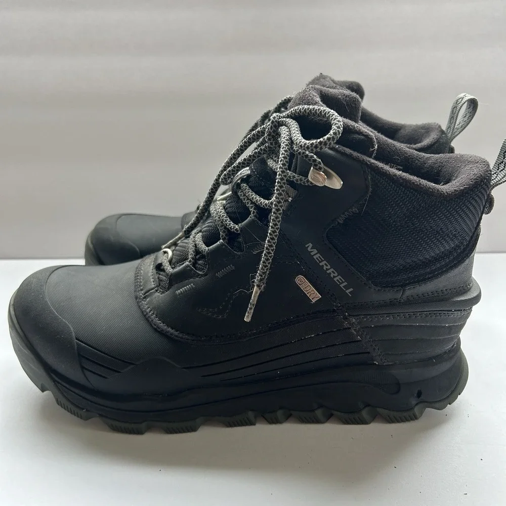 Merrell Thermo Vortex 6 Waterproof Hiking‎ Trail Mens Black Leather Boots 11.5